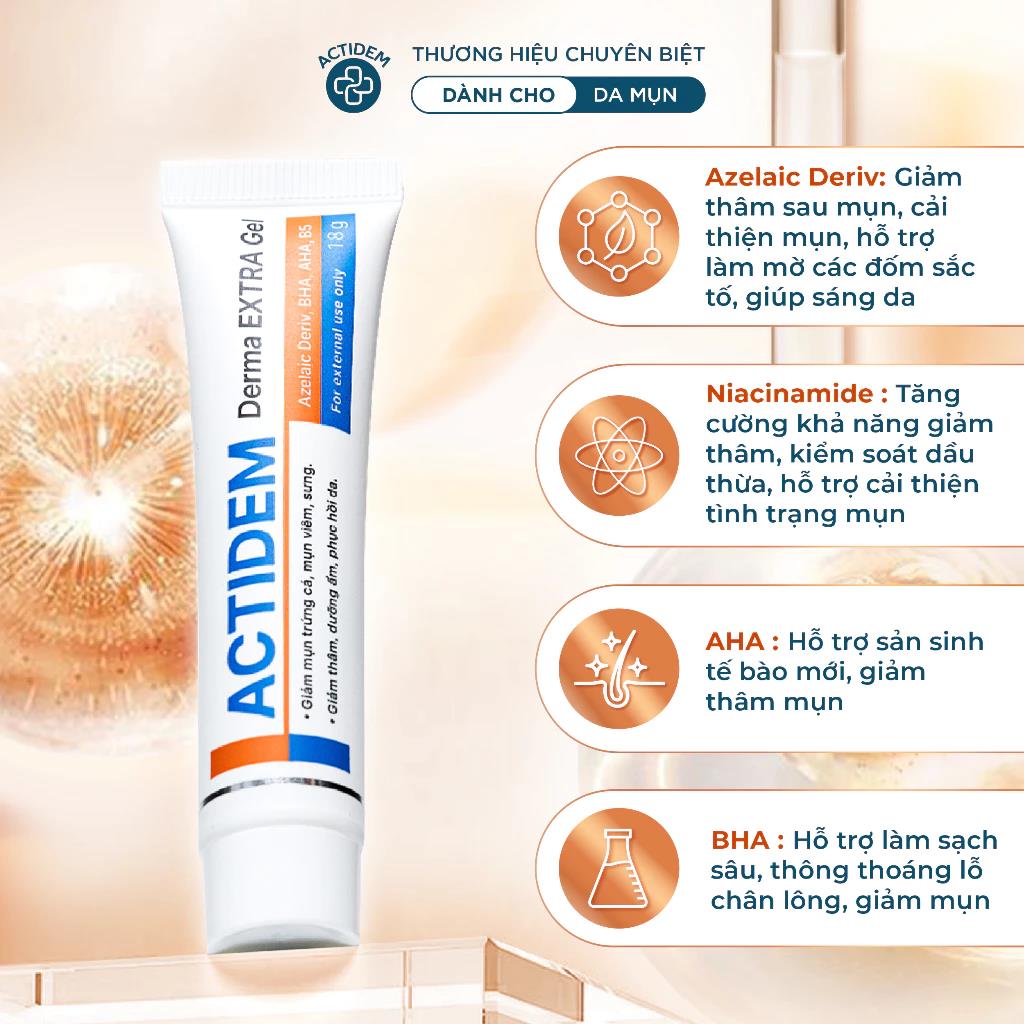 Gel mụn Actidem Derma Extra Gel c&oacute; g&igrave; kh&aacute;c biệt? Giải ph&aacute;p chăm s&oacute;c da mụn đa cơ chế- Ảnh 3.