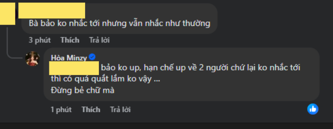 H&ograve;a Minzy phản ứng khi bị chất vấn chuyện với &ocirc;ng x&atilde; Đại &uacute;y: 