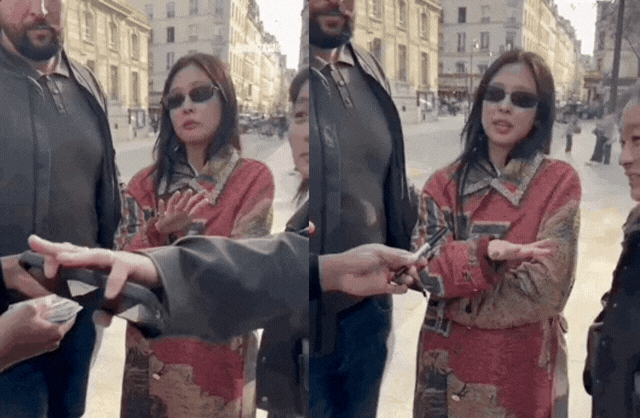 Jennie căng ra mặt, bất lực cầu xin một người đ&agrave;n &ocirc;ng giữa phố: 