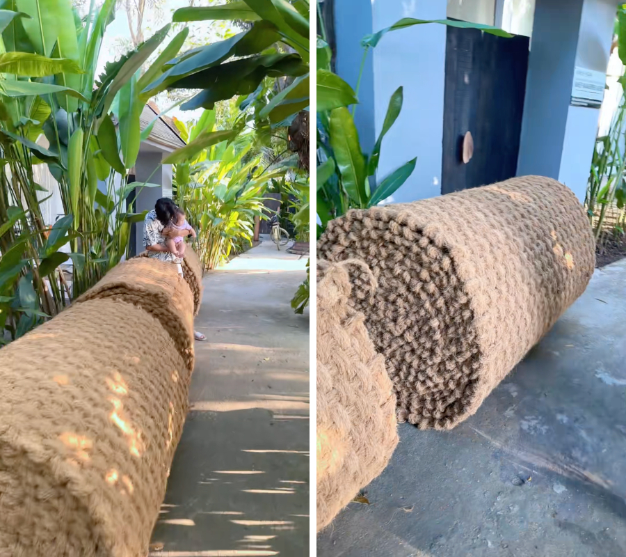 Bỏ 15 triệu l&oacute;t thảm xơ dừa để kh&aacute;ch đạp xe cho &ecirc;m, chồng thiếu gia của Quỳnh Lương khiến nhiều người ngao ng&aacute;n- Ảnh 2.