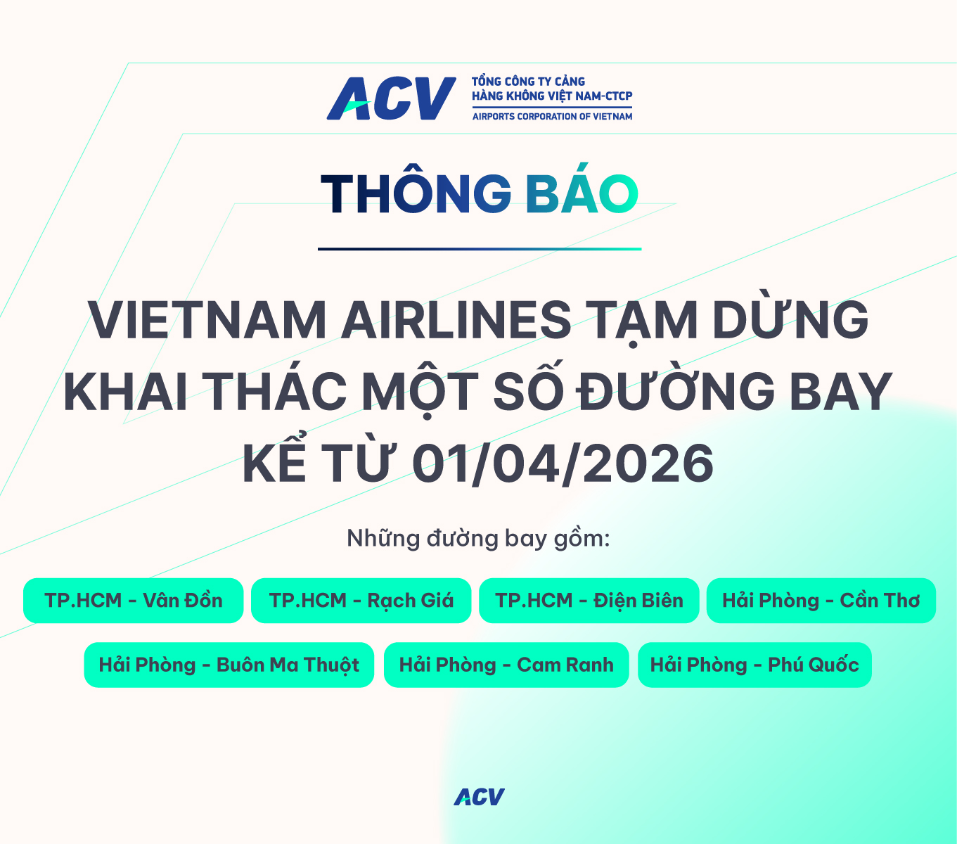 Từ 1/4, 7 đường bay n&agrave;y sẽ bị tạm dừng- Ảnh 1.