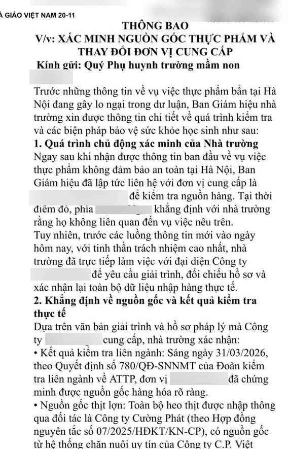 Nhiều phụ huynh H&agrave; Nội đồng loạt l&agrave;m điều n&agrave;y sau th&ocirc;ng tin 300 tấn thịt bẩn: Người thở ph&agrave;o nhẹ nh&otilde;m, người hồi hộp lo lắng!- Ảnh 2.
