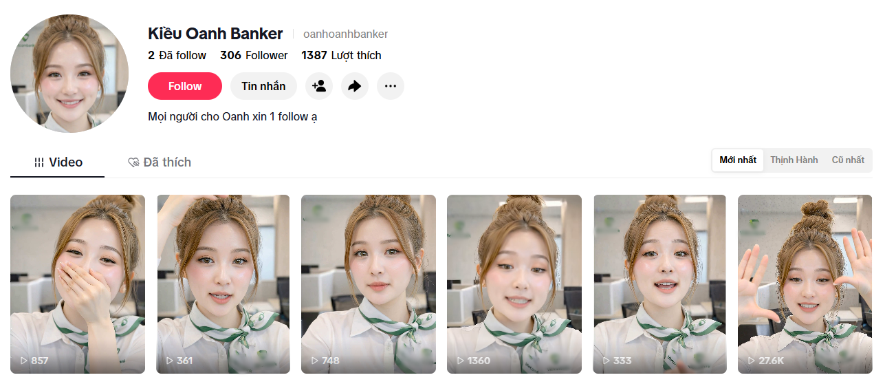 H&agrave;ng loạt g&aacute;i xinh ng&acirc;n h&agrave;ng ưỡn ẹo rồi k&ecirc;u gọi mở thẻ tr&ecirc;n TikTok, thật chất họ l&agrave; ai?- Ảnh 2.