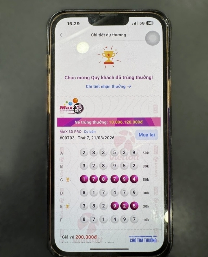 Người đ&agrave;n &ocirc;ng ở Hưng Y&ecirc;n tr&uacute;ng 5 giải đặc biệt trị gi&aacute; hơn 10 tỷ đồng- Ảnh 2.