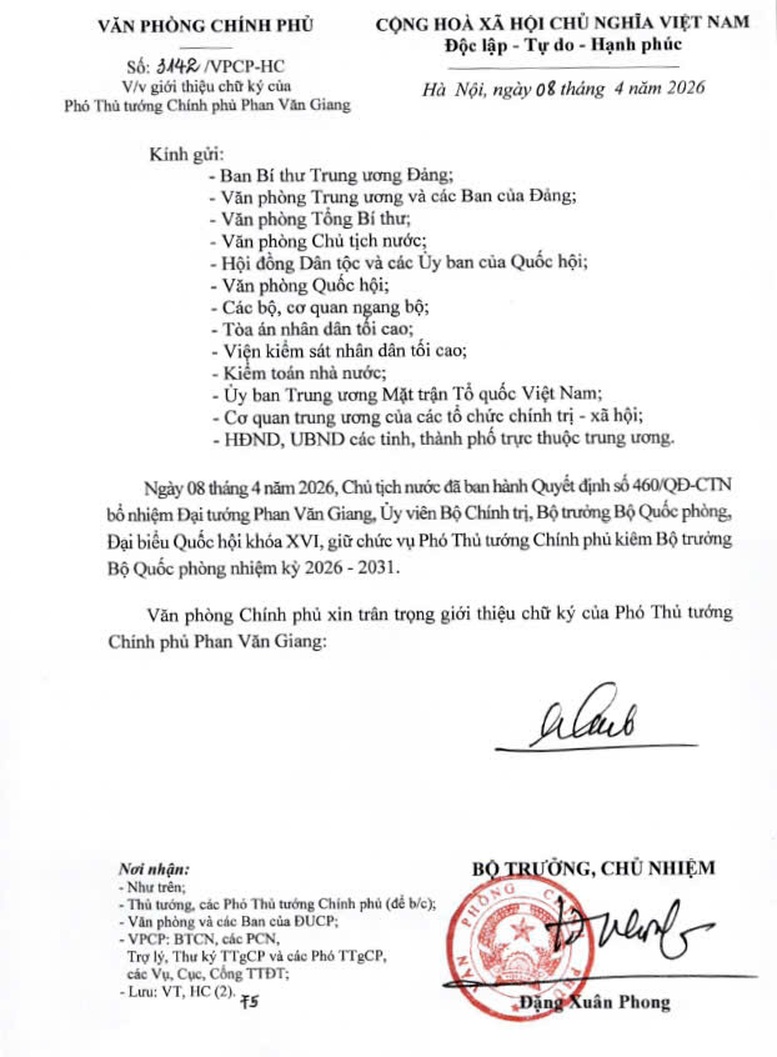 Giới thiệu chữ k&yacute; của Thủ tướng v&agrave; c&aacute;c Ph&oacute; Thủ tướng Ch&iacute;nh phủ nhiệm kỳ 2026-2031- Ảnh 3.