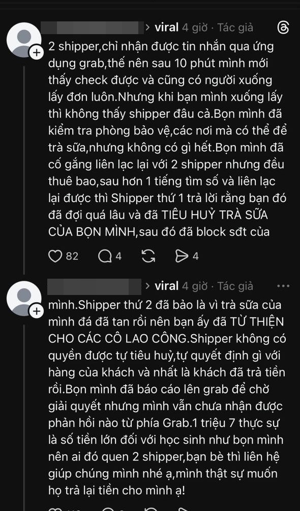 X&ocirc;n xao "b&agrave;i đăng xin lỗi" từ t&agrave;i khoản nhận l&agrave; học sinh tố "shipper tự &yacute; ti&ecirc;u hủy 33 ly tr&agrave; sữa gi&aacute; 1,7 triệu"- Ảnh 3.