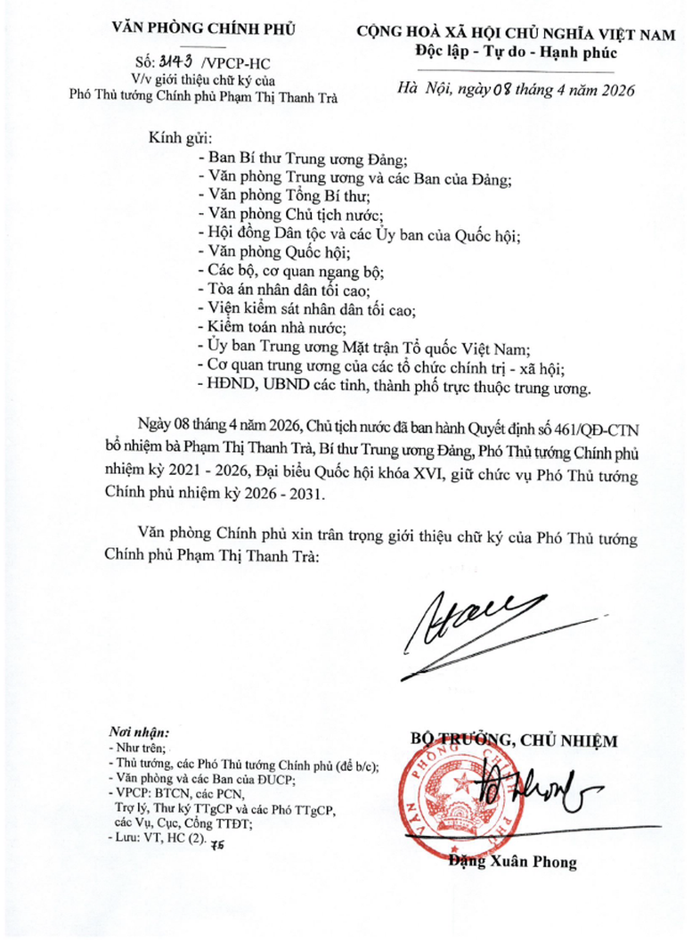 Giới thiệu chữ k&yacute; của Thủ tướng v&agrave; c&aacute;c Ph&oacute; Thủ tướng Ch&iacute;nh phủ nhiệm kỳ 2026-2031- Ảnh 4.