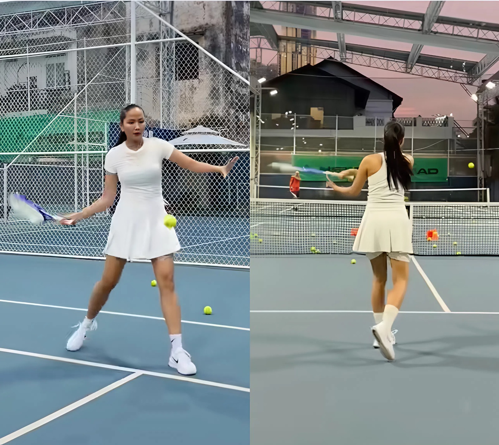 H'Hen Ni&ecirc; kh&aacute;c lạ tr&ecirc;n s&acirc;n tennis, netizen nhận x&eacute;t: Bể n&eacute;t hết rồi!- Ảnh 1.