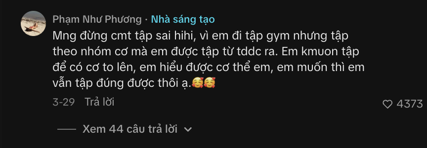 Louis Phạm bị ch&ecirc; cựu vận động vi&ecirc;n quốc gia m&agrave; tập gym tư thế sai b&eacute;t, l&ecirc;n tiếng: "Em muốn th&igrave; vẫn tập đ&uacute;ng được th&ocirc;i"- Ảnh 3.