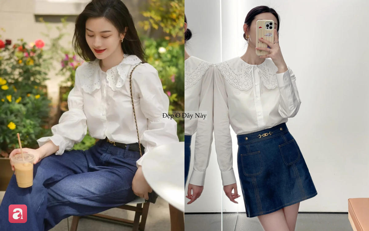 Kiểu sơ mi &ldquo;mix g&igrave; cũng đẹp&rdquo; c&ograve;n gi&uacute;p bạn tr&ocirc;ng trẻ hơn hẳn 5 tuổi- Ảnh 2.