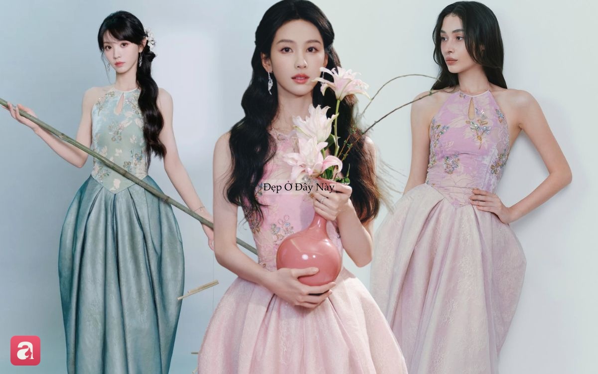 Trần Đ&ocirc; Linh v&agrave; Điền Hi Vi bất ph&acirc;n thắng bại khi đụng đầm local brand Việt- Ảnh 1.