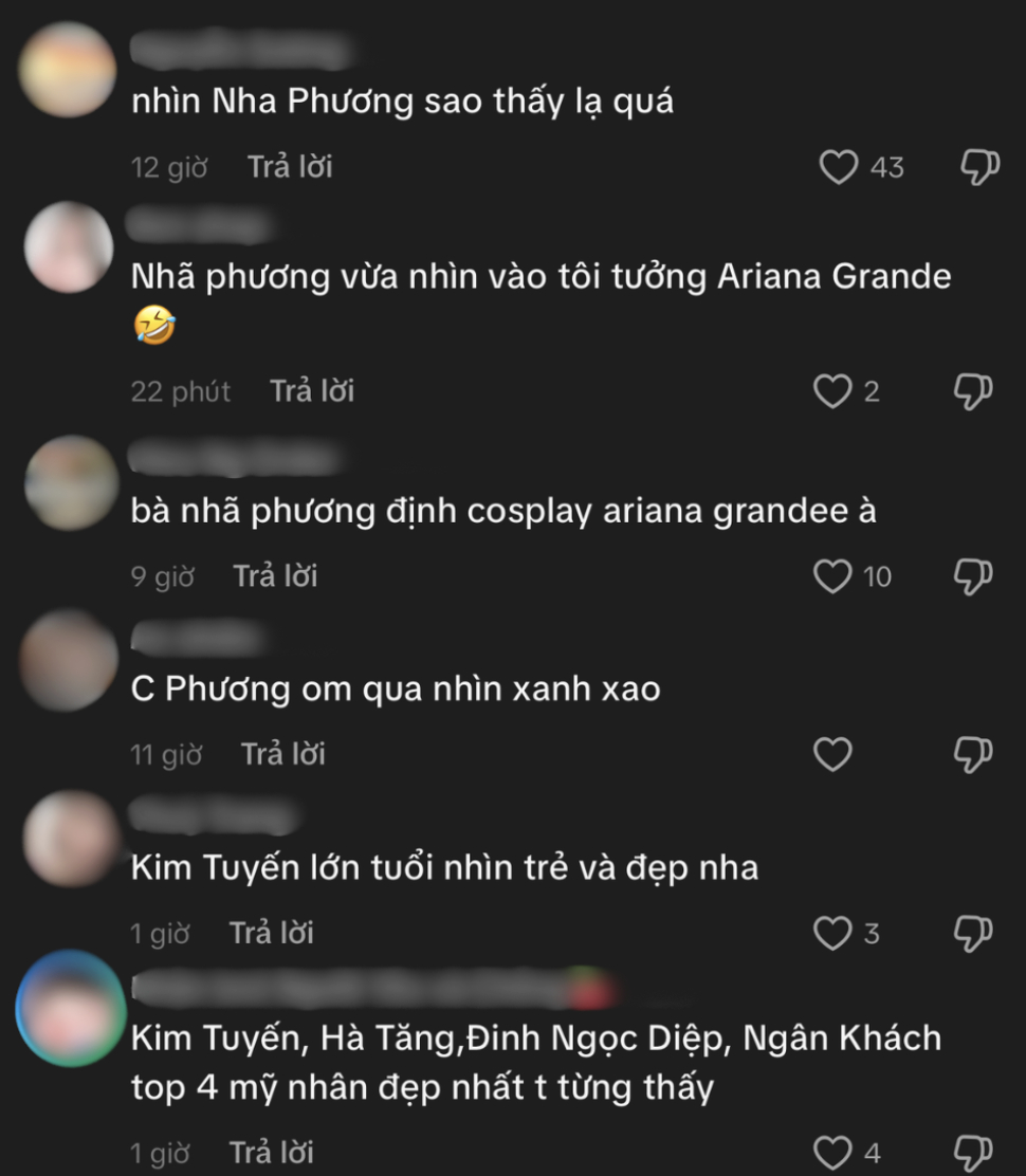 Nh&atilde; Phương "đụng" chiến thần visual Kim Tuyến, gương mặt hốc h&aacute;c được nhận x&eacute;t như Ariana Grande- Ảnh 4.