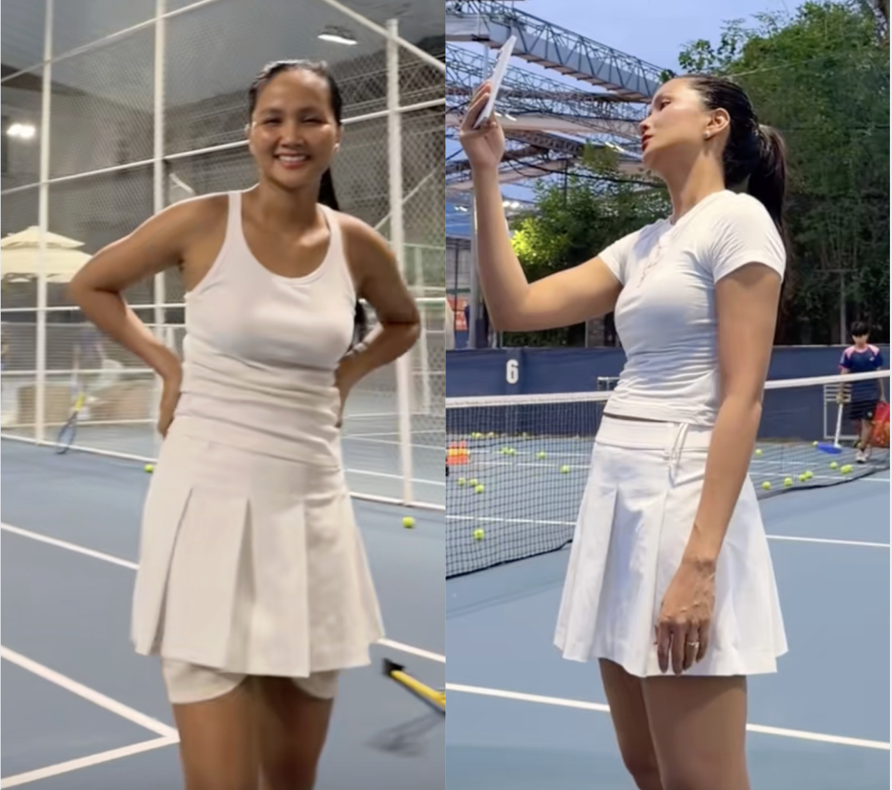 H'Hen Ni&ecirc; kh&aacute;c lạ tr&ecirc;n s&acirc;n tennis, netizen nhận x&eacute;t: Bể n&eacute;t hết rồi!- Ảnh 2.