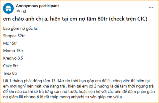 Nợ tiêu dùng 13-14 triệu/tháng mà giờ thất nghiệp: Danh sách càng nhìn càng thấy sai lầm- Ảnh 1. Nợ tiêu dùng 13-14 triệu/tháng mà giờ thất nghiệp: Danh sách càng nhìn càng thấy sai lầm- Ảnh 1.