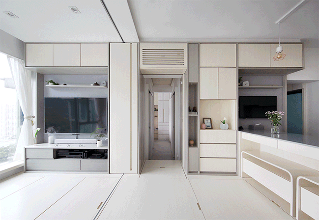 45m&sup2; m&agrave; c&oacute; 4 ph&ograve;ng ngủ cho gia đ&igrave;nh 5 người: Căn hộ nhỏ khiến nhiều người &ldquo;xem xong muốn sửa nh&agrave; ngay&rdquo;- Ảnh 7.