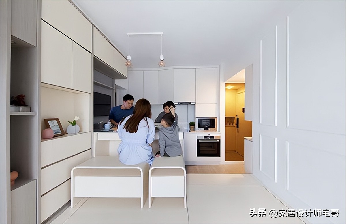 45m&sup2; m&agrave; c&oacute; 4 ph&ograve;ng ngủ cho gia đ&igrave;nh 5 người: Căn hộ nhỏ khiến nhiều người &ldquo;xem xong muốn sửa nh&agrave; ngay&rdquo;- Ảnh 3.