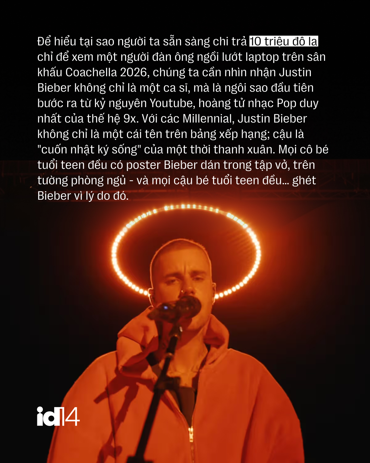 Justin Bieber tại Coachella 2026: Khi Ho&agrave;ng tử nhạc Pop kh&ocirc;ng c&ograve;n nợ thế giới n&agrave;y bất cứ điều g&igrave; - Ảnh 2.