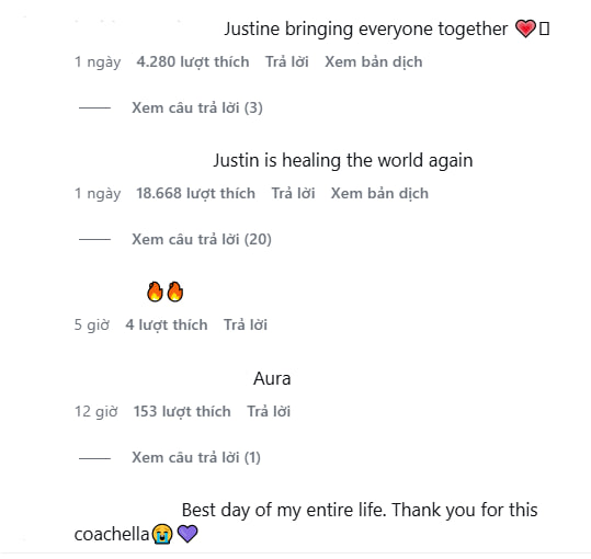 131 triệu lượt xem Justin Bieber h&aacute;t karaoke ở Coachella, gần 30 năm chưa ai l&agrave;m được điều n&agrave;y- Ảnh 4.