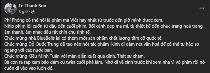 Dân tình review nóng Phí Phông: Khẳng định vị thế kinh dị Việt, người được khen nhất không phải Kiều Minh Tuấn- Ảnh 2. Dân tình review nóng Phí Phông: Khẳng định vị thế kinh dị Việt, người được khen nhất không phải Kiều Minh Tuấn- Ảnh 2.