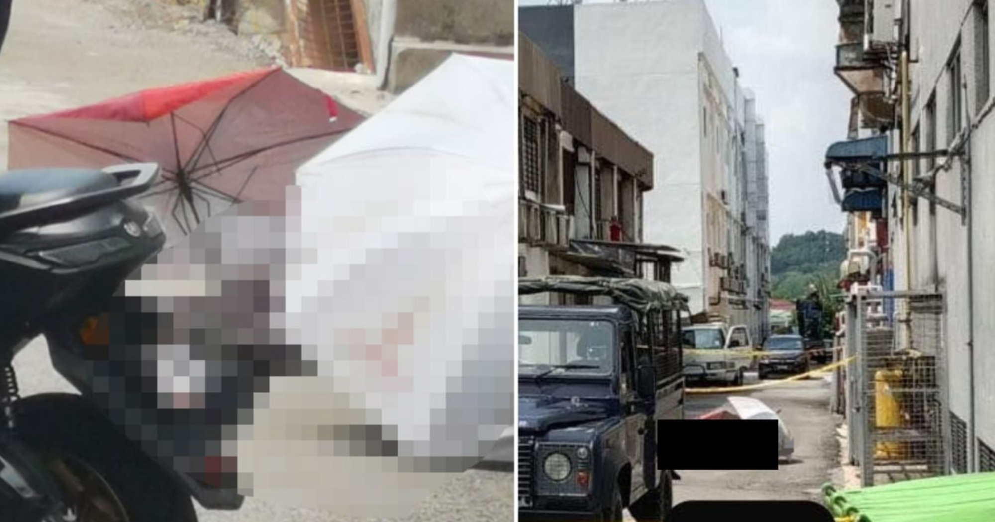 Nghe tin chồng ng&atilde; từ tầng thượng tử vong, vợ chạy đến hiện trường th&igrave; sững sờ với d&ograve;ng chữ tr&ecirc;n tường - Ảnh 1.