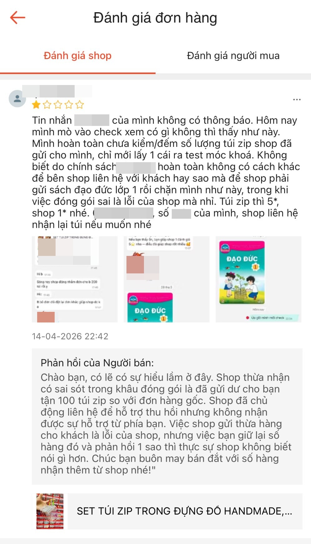 Shop gửi nhầm h&agrave;ng c&ograve;n &ldquo;tặng&rdquo; s&aacute;ch đạo đức dằn mặt kh&aacute;ch, phản hồi giữa drama: C&oacute; g&igrave; l&ecirc;n cơ quan chức năng l&agrave;m việc- Ảnh 4.