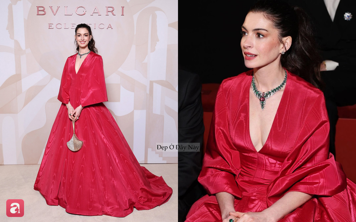 Anne Hathaway bận &ldquo;kh&ocirc;ng thở nổi&rdquo;, đổi style li&ecirc;n tục khiến fan ch&oacute;ng mặt- Ảnh 2.