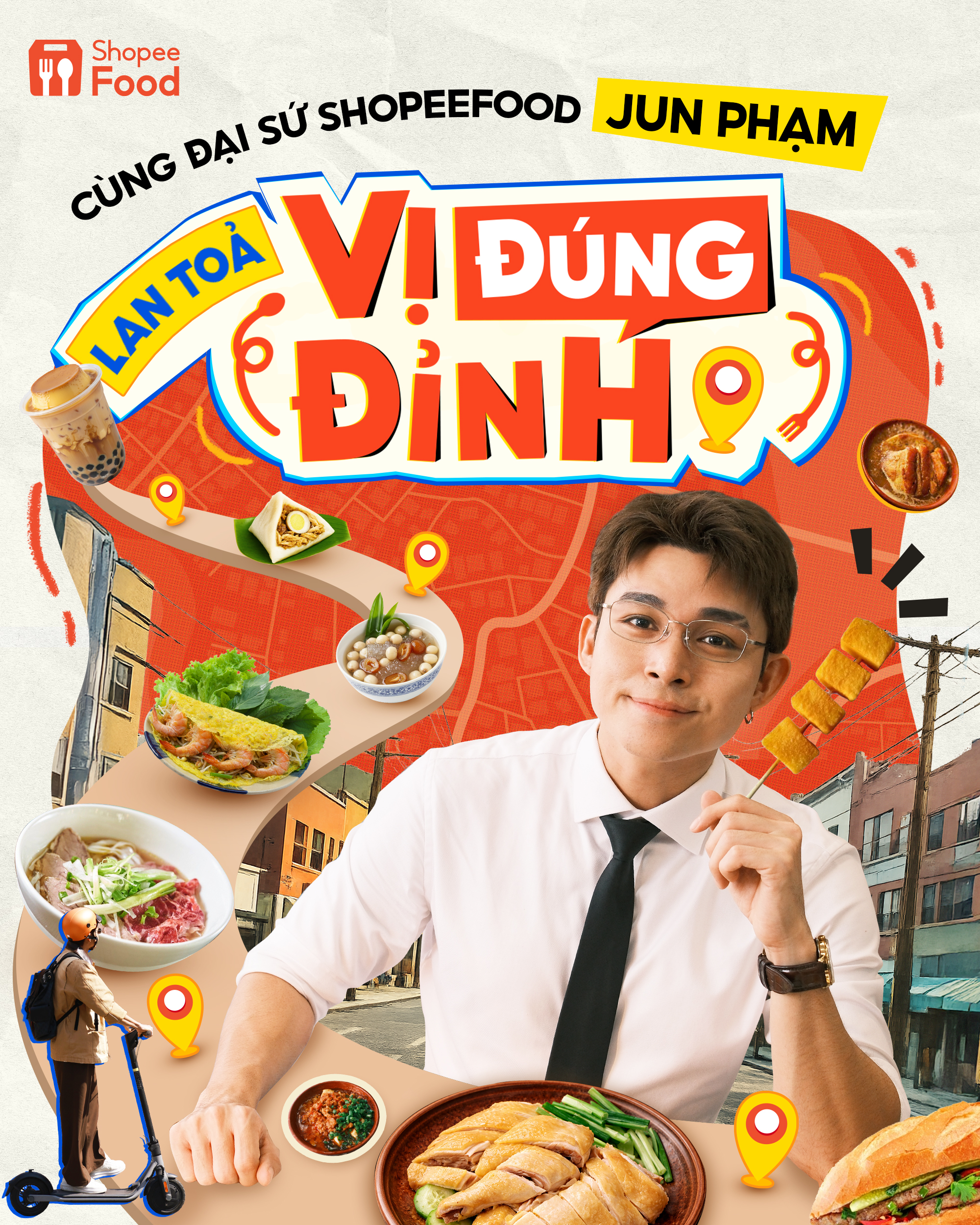 H&agrave;nh tr&igrave;nh lan tỏa &ldquo;vị đ&uacute;ng đỉnh&rdquo; của Jun Phạm kết hợp c&ugrave;ng ShopeeFood: c&oacute; g&igrave; đ&aacute;ng mong chờ?- Ảnh 1.