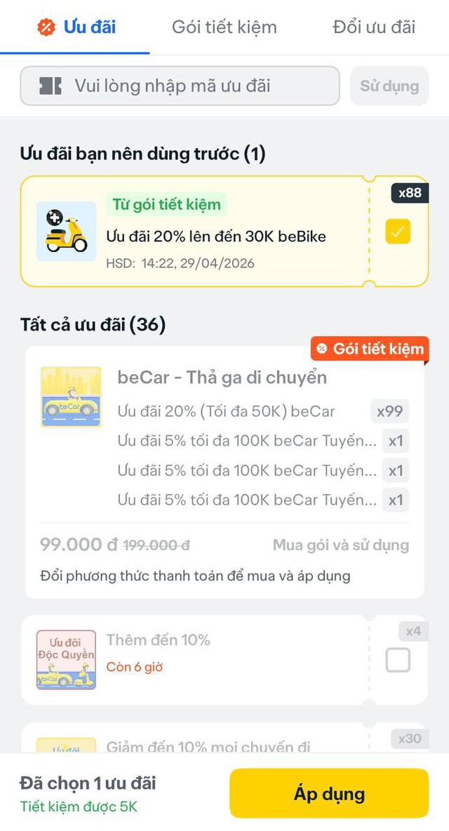 Ph&aacute;t hiện của người lười khi &ldquo;SỐNG TR&Ecirc;N APP&rdquo;: Be, Shopee, Grab - Mỗi app 1 nhiệm vụ, t&ocirc;i vẫn ăn ngon đi tiện m&agrave; chẳng tốn mấy- Ảnh 4.