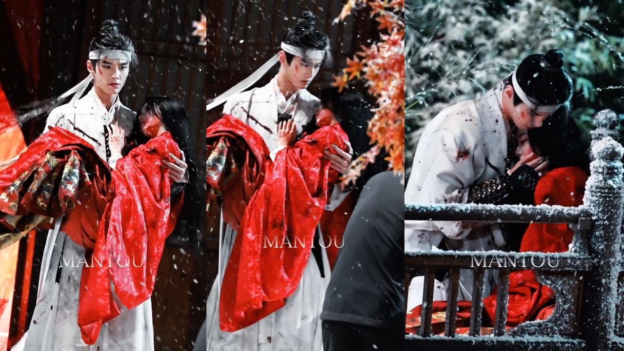 Đ&aacute;m cưới trong tuyết đang viral khắp Trung Quốc: C&ocirc; d&acirc;u - ch&uacute; rể đẹp đi&ecirc;n người, đỉnh cao thẩm mỹ phương Đ&ocirc;ng- Ảnh 1.