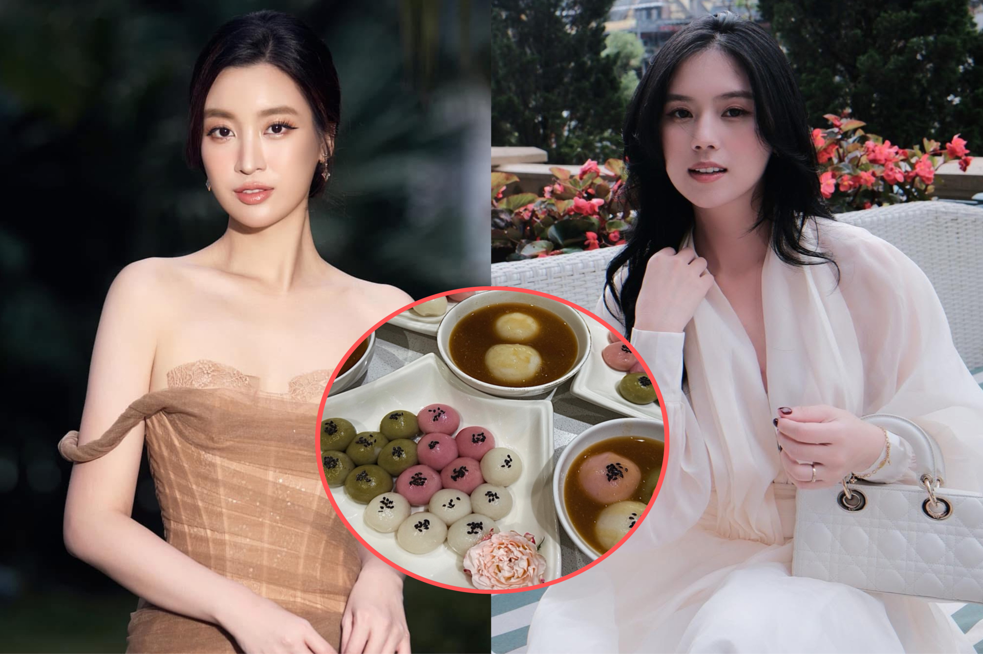 Đỗ Mỹ Linh, Ng&ocirc; Tố Uy&ecirc;n - vợ Th&agrave;nh Chung khoe m&acirc;m c&uacute;ng tết H&agrave;n thực: Ai kh&eacute;o l&eacute;o hơn?- Ảnh 1.