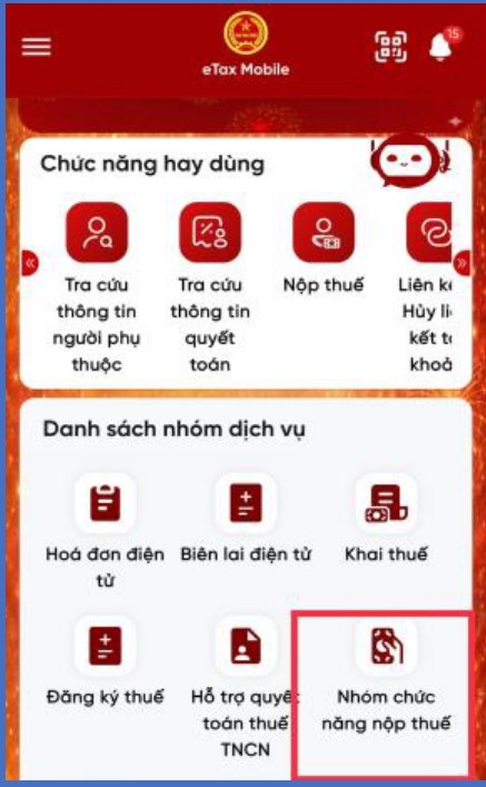 Hướng dẫn li&ecirc;n kết t&agrave;i khoản ng&acirc;n h&agrave;ng với Etax Mobile- Ảnh 1.
