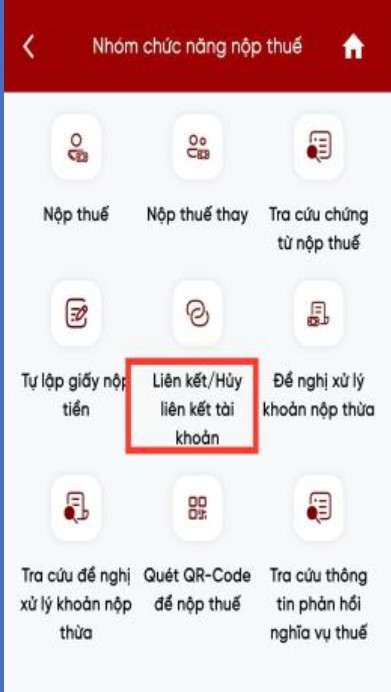 Hướng dẫn li&ecirc;n kết t&agrave;i khoản ng&acirc;n h&agrave;ng với Etax Mobile- Ảnh 2.