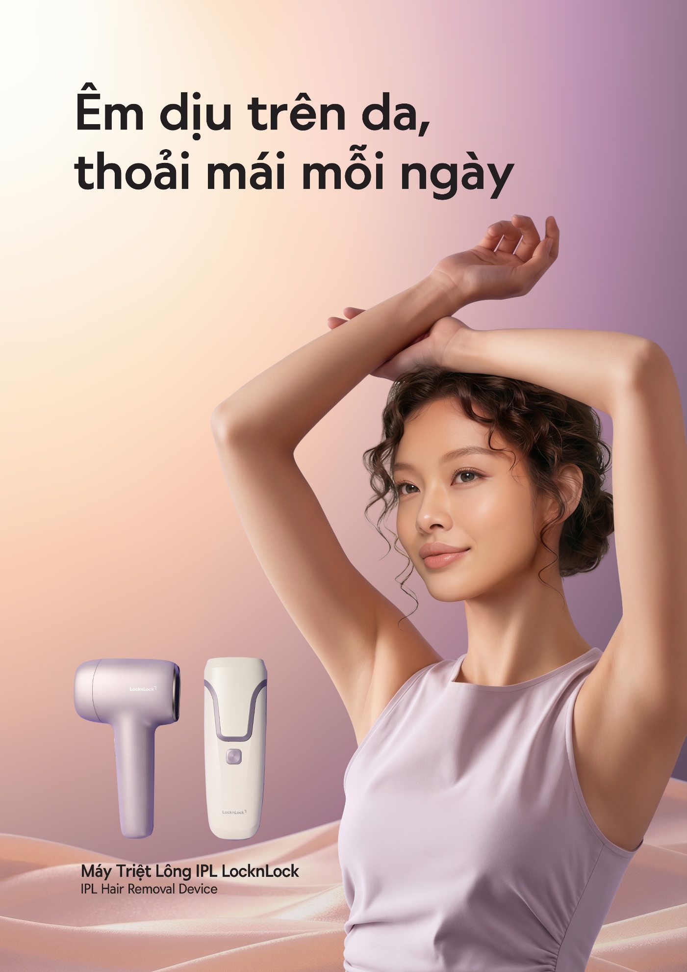 Da mịn ch&agrave;o h&egrave; c&ugrave;ng bộ đ&ocirc;i m&aacute;y triệt l&ocirc;ng lạnh c&ocirc;ng nghệ H&agrave;n Quốc từ LocknLock - Ảnh 1.