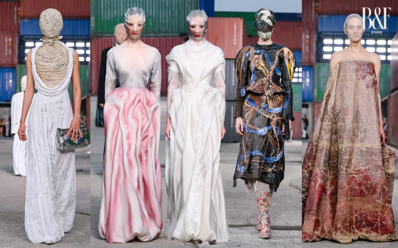 Show Maison Margiela Thu/Đ&ocirc;ng 2026 g&acirc;y b&atilde;o MXH: Hứa Quang H&aacute;n cũng c&oacute; mặt, model catwalk gần như kh&ocirc;ng thấy đường- Ảnh 14.