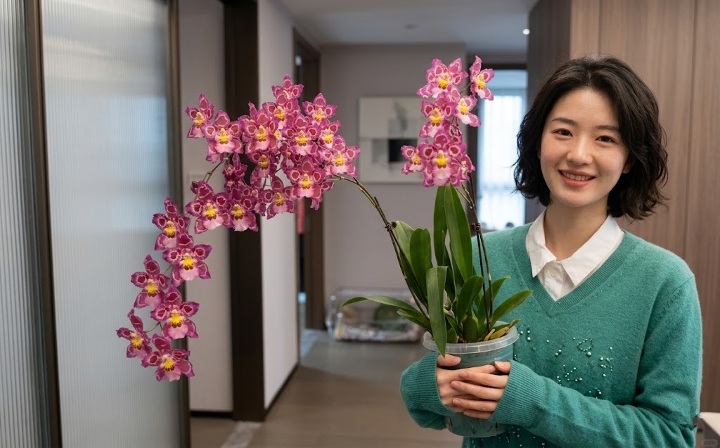 Trồng thử chậu lan vũ nữ da b&aacute;o gi&aacute; "b&egrave;o", mẹ đảm bất ngờ v&igrave; hoa nở rực rỡ suốt cả th&aacute;ng, nh&agrave; cửa bừng s&aacute;ng sinh kh&iacute;- Ảnh 1.