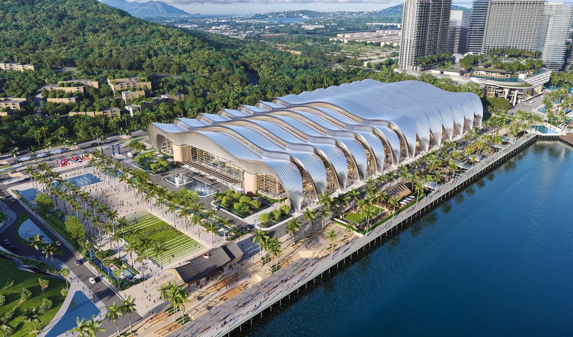 M&aacute;i th&eacute;p của Trung t&acirc;m Hội nghị APEC nặng tương đương 100 m&aacute;y bay Boeing- Ảnh 3.