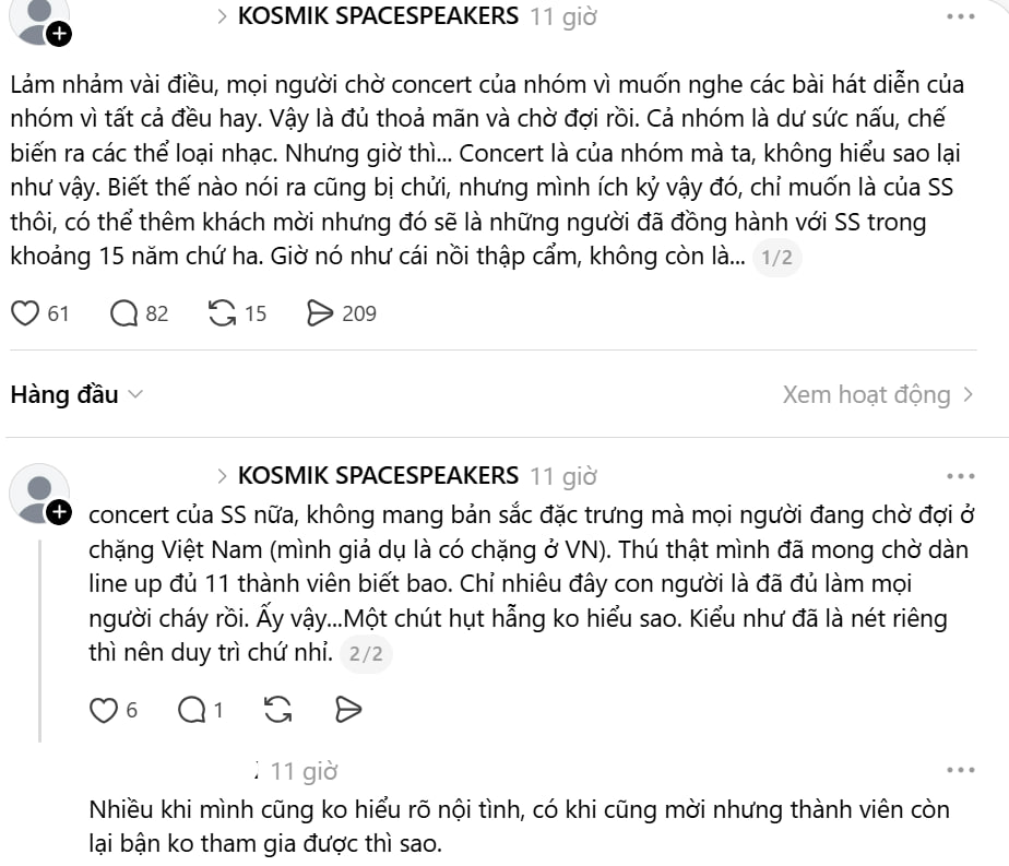 Line-up concert tại Mỹ của SpaceSpeakers bị ch&ecirc; &ldquo;mất chất&rdquo;- Ảnh 2.