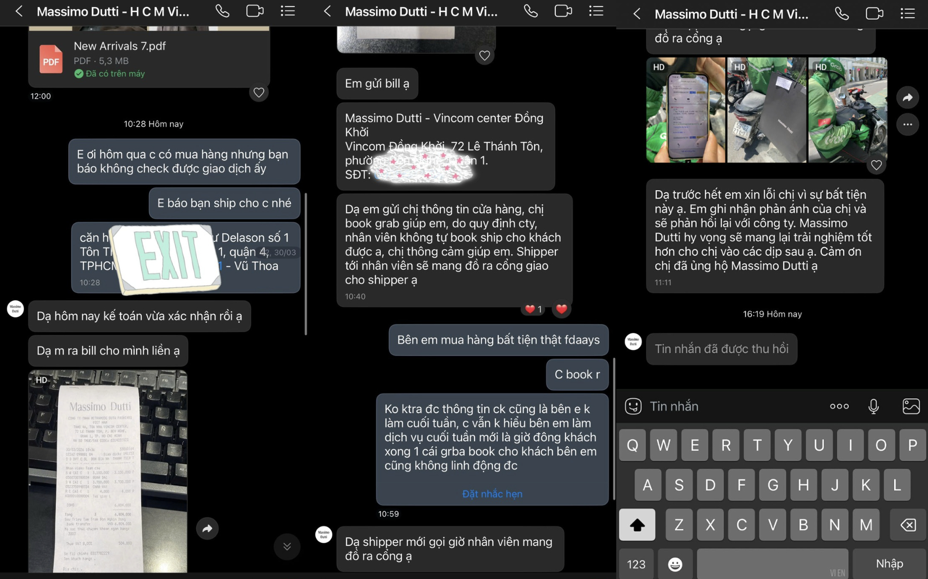 Drama "chị kế to&aacute;n nghỉ Chủ nhật" của Massimo Dutti Việt Nam: Kh&aacute;ch bỏ 6,8 triệu đồng mua đồ nhưng phải về tay kh&ocirc;ng trong cay đắng- Ảnh 3.