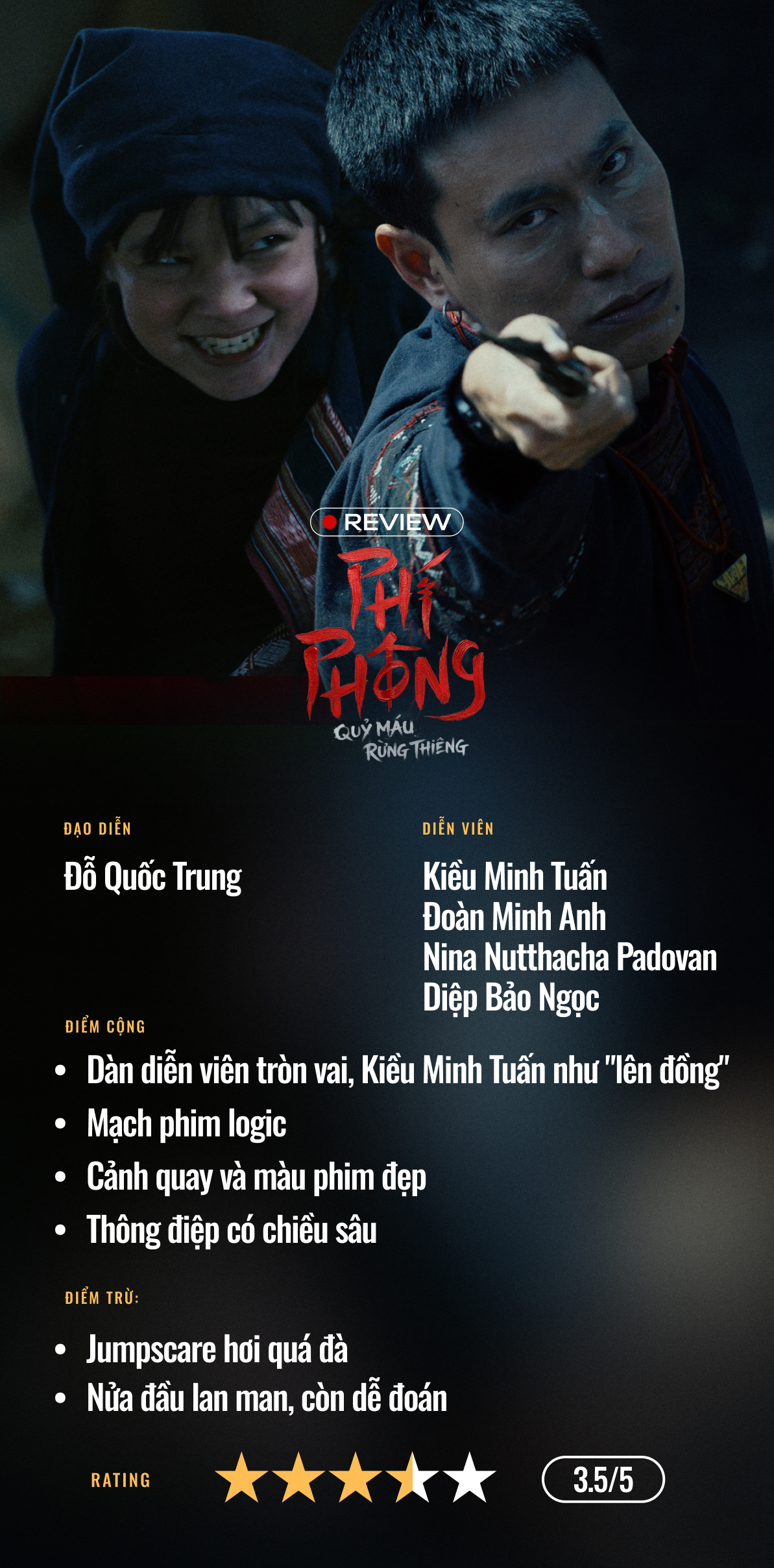 Ph&iacute; Ph&ocirc;ng: Quỷ M&aacute;u Rừng Thi&ecirc;ng: C&uacute; &ldquo;l&ecirc;n đồng&rdquo; của Kiều Minh Tuấn v&agrave; c&acirc;u chuyện vượt khỏi khu&ocirc;n khổ kinh dị- Ảnh 10.