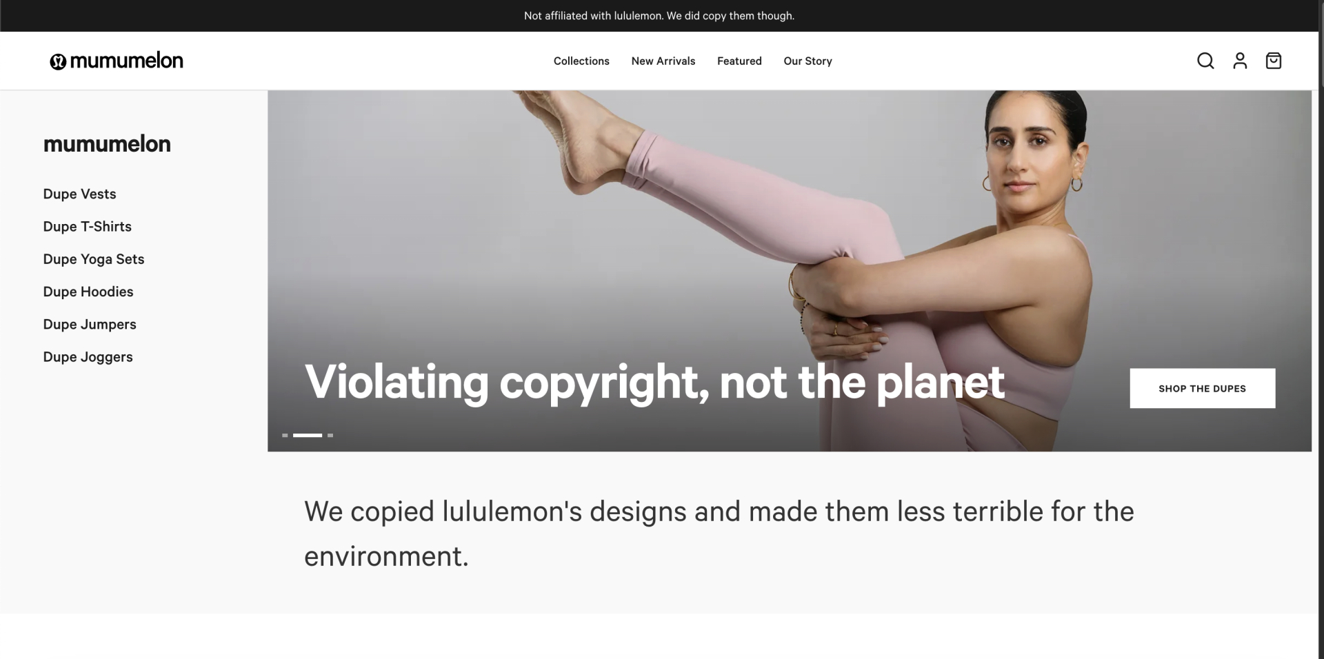 Mumumelon - kẻ đạo nh&aacute;i đ&aacute;ng y&ecirc;u: "Ch&uacute;ng t&ocirc;i lấy thiết kế của Lululemon để họ bớt sống tệ với m&ocirc;i trường"- Ảnh 2.