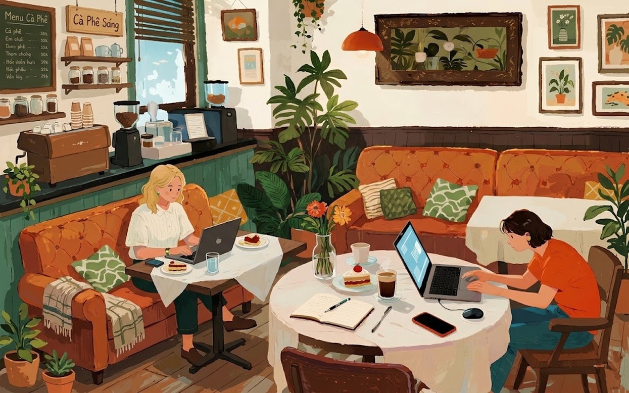 Tại sao nhiều người lại th&iacute;ch ra qu&aacute;n cafe l&agrave;m việc?- Ảnh 1.