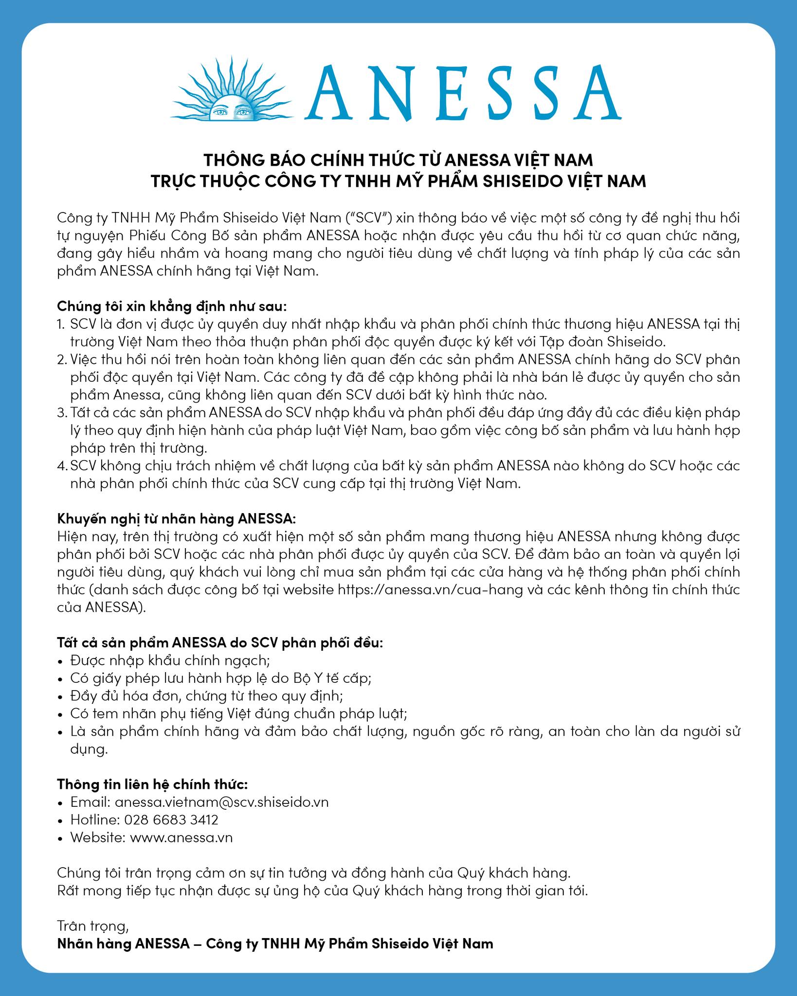 Vụ loạt kem chống nắng quen mặt bị Bộ Y Tế thu hồi: Anessa, Sunplay, Senka... th&ocirc;ng b&aacute;o khẩn - Ảnh 2.