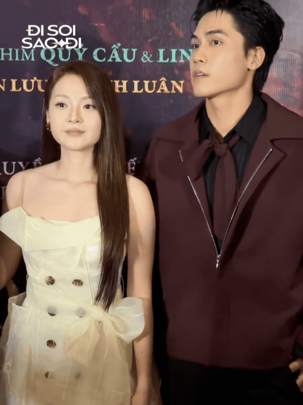 Thảm đỏ HOT nhất h&ocirc;m nay: Tam Triều D&acirc;ng - V&otilde; Điền Gia Huy d&iacute;nh như sam, Jun Vũ - Thu&yacute; Ng&acirc;n đẹp lo&aacute; cả mắt- Ảnh 4.