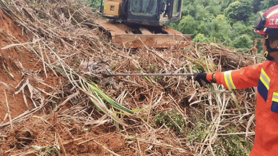 Đang dọn cỏ, người đ&agrave;n &ocirc;ng lạnh g&aacute;y khi thấy "khối đen" ngọ nguậy: Lực lượng chức năng nhanh ch&oacute;ng c&oacute; mặt - Ảnh 3.