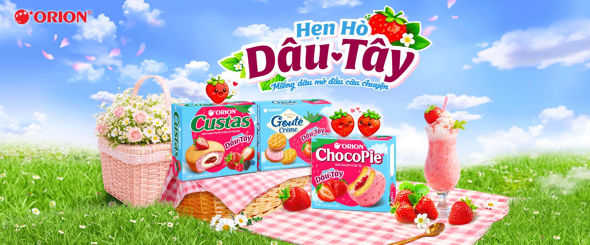 Orion ra mắt bộ 3 sản phẩm &ldquo;Hẹn H&ograve; D&acirc;u T&acirc;y&rdquo; &ndash; trải nghiệm vị d&acirc;u theo nhiều c&aacute;ch kh&aacute;c nhau - Ảnh 1.