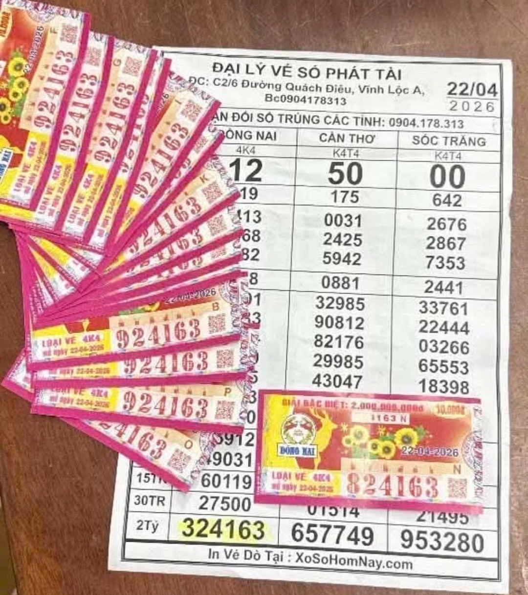 S&aacute;ng 23-4, TPHCM, T&acirc;y Ninh v&agrave; Vĩnh Long c&oacute; người tr&uacute;ng xổ số miền Nam- Ảnh 3.
