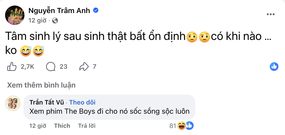 T&igrave;nh trạng t&acirc;m sinh l&yacute; của vợ JustaTee sau sinh - Ảnh 1.