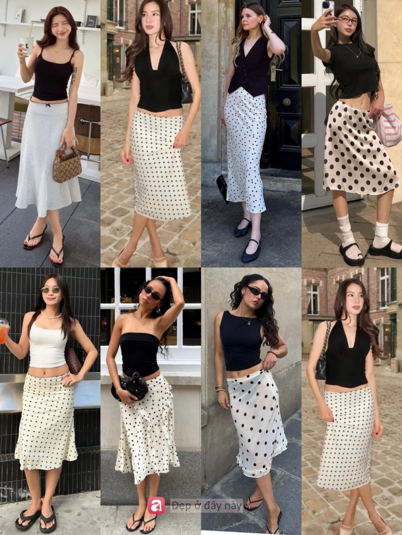 V&aacute;y chấm bi hot trở lại: Lần n&agrave;y c&ograve;n dễ mặc v&agrave; t&ocirc;n d&aacute;ng hơn bạn nghĩ - Ảnh 1.