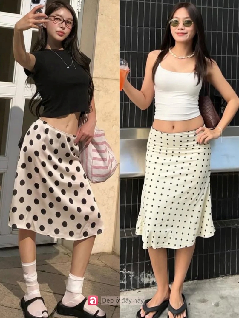 V&aacute;y chấm bi hot trở lại: Lần n&agrave;y c&ograve;n dễ mặc v&agrave; t&ocirc;n d&aacute;ng hơn bạn nghĩ - Ảnh 5.