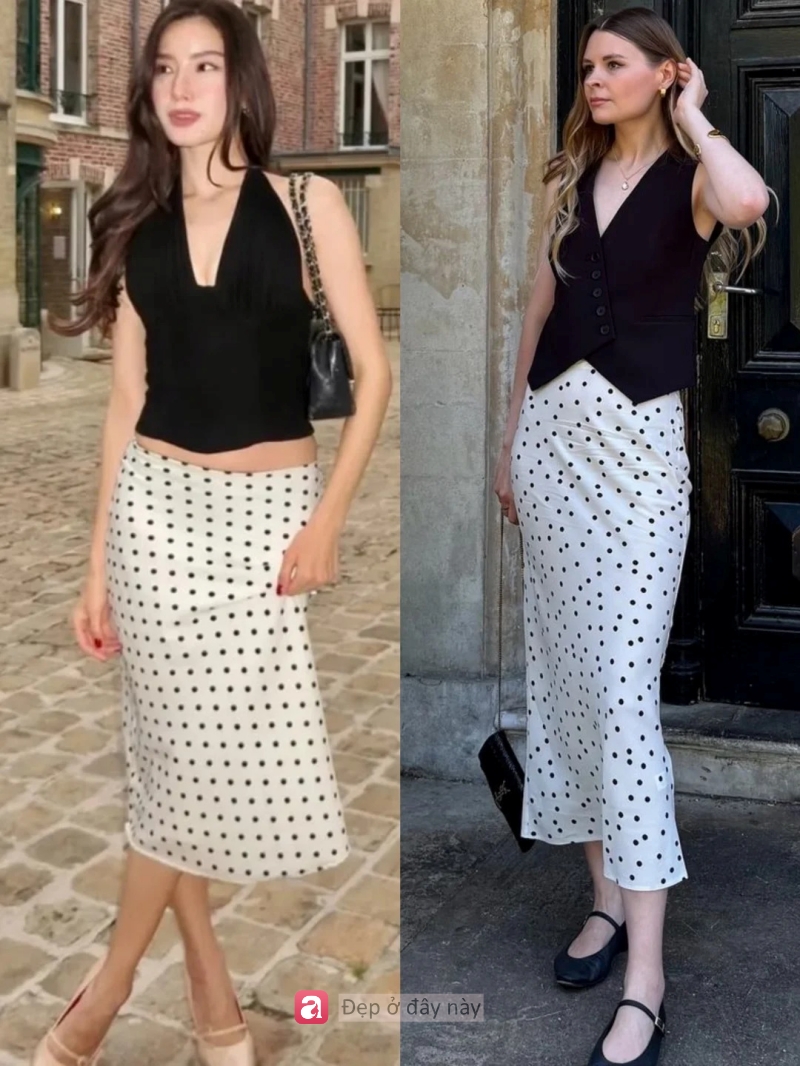 V&aacute;y chấm bi hot trở lại: Lần n&agrave;y c&ograve;n dễ mặc v&agrave; t&ocirc;n d&aacute;ng hơn bạn nghĩ - Ảnh 3.